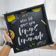 Поднос квадратный с дерева When life gives you lemons make lemonade 30x30x4 см (PDN_19N009_BL)