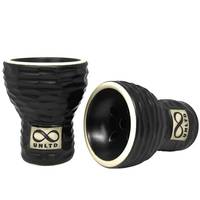 Чаша для кальяну Unlimited Ceramics UNLTD Turkish – Black Obsidian (чорна глазур, ручна робота)