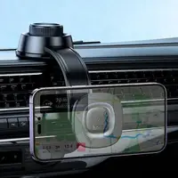 Тримач HOCO Crown magnetic wireless charging car holder (center console) HW31 |4.5-7", 15W|