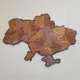 Карта Украины 3D объемная многошаровая 92.5*64.6 см