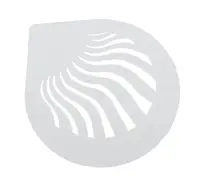 Трафарет пластиковый для торта 255 мм Волны Empire М-8742