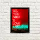 Постер в рамке All you need is love & mojitos 15x21 см (MT5_20L008)