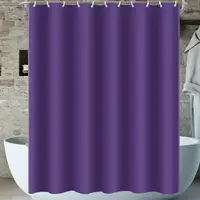 Шторка для ванни з поліестеру водонепроникна Bathlux 180x180 см з кільцями, фіранка для ванної кімнати