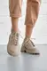 Женские туфли кожаные весенне-осенние бежевые Udg 2320/125 (41)