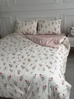 Постільна білизна сімейна Dushka Home Муслін 21747 160х215х2 см