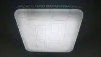 Сучасний квадратний світильник стельовий LED для кімнати кухні ванної 25705 Білий 7х47х47 см.