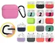Силиконовый чехол с карабином для Apple Airpods Pro, Разные цвета