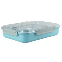 Ланч-бокс пищевой Kamille KM-2146GL 1200 мл голубой