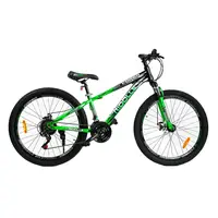 Велоcипед Спортивный 26" Corso "RIDDLLE" рама 13", 21 скорость. Green and Black (127244)