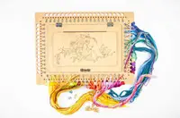 Органайзер-парковка с отверстиями для намотки ниток Фея ТМ Embroidery Craft Органайзер под процесс 35х26х6 66 отверстий грецкий орех OG-070