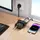 Адаптер сетевой HOCO Win 1 position PD desktop socket AC33 (L=1.5M) |2Type-C/1USB/DC, 30W/3A, PD/QC|