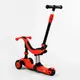 Самокат-велобег 3в1 трехколесный Best Scooter, колеса PU со светом, амортизаторы, родительская ручка. Red (104499)