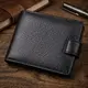 Небольшой вместительный кошелек из натуральной кожи ST Leather 22456 Черный