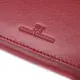Элегантный кошелек у два сложения из натуральной кожи ST Leather 23065 Бордовый