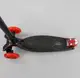 Самокат MAXI "Best Scooter" 4 колеса PU, СВЕТ, трубка руля алюминиевая. Black and Red (102019)