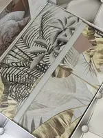 Terra bej 3D сатинова постіль. Євро розмір. Pupilla Туреччина.