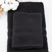 Рушник для обличчя банний ТЕП Tender Touch Black Р-04137-27880 50х90 см чорний