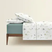 Двуспальная постель с простыней на резинке VANILLA FLOWERS CS1