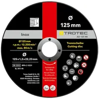 Круг відрізний по металу Trotec 125х22.23х1.2 (12 шт) (6225001111)