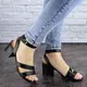 Женские босоножки Fashion Woozie 1838 38 размер 24 см Черный