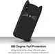 Силиконовый чехол для iPhone XS Max - 3D Cat (Кот с усами), Черный