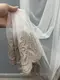 Готовая тюль (3х2,7м.) "Грек-сетка" с вышивкой. Цвет молочный с пудровым. Код 1699т 42-0733