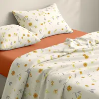 Подростковое постельное белье фланель с простыней на резинке HONEY BLOOM CS4