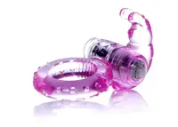 Ерекційне вібро кільце BOSS Rabbit Vibro Cock Ring Pink
