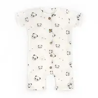 Песочник для новорожденных на пуговицах Panda Муслин.