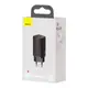 Адаптер сетевой BASEUS GaN2 Lite Quick Charger |1USB/1Type-C, 65W/3A, PD/QC| (CCGAN2L-B02)