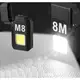 Электроимпульсная спиральная зажигалка M8 с фонариком 3W, зарядкой от USB