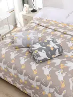 Плед-покривало євро з мусліну Colorful Home 21302 200х230 см бежевий