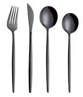 Набор столовых приборов Stainless Stell 4-BlaСk 4 предмета черный
