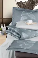 Постільна білизна сатин First Choice Cotton Satin Sofira Indigo Туреччина євро 200х220см