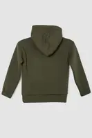 Спортивный костюм детский на флисе, цвет хаки, 102R1520