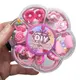 Набор резинок "Dream Flower" в органайзере, розовые