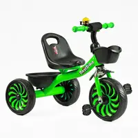 Велосипед 3-х колесный детский Best Trike, стальная рама, колокольчик, 2 корзины. Green (146097)