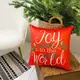 Подушка диванная с бархата Joy to the world 45x45 см (45BP_23NG013)