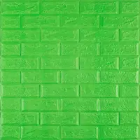 3D панель самоклеющаяся 700x770x5мм кирпич Зеленый (013-5) SW-00000149