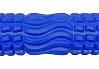 Массажный ролик EasyFit Wavyspines 33 см Синий
