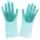 Силіконові рукавички Magic Silicone Gloves Pink для прибирання чистки миття посуду для будинку. Колір: бірюзовий