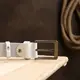 Гладкий стильный мужской ремень Vintage 20718 Белый