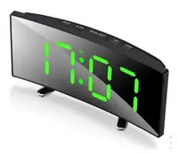 Настольные зеркальные LED часы с термометром DT-6507