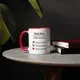 Кружка "Мама 100% любов", Красный, русский, Деревянная подарочная коробка с гравировкой, 330 мл