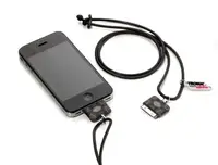 Шнурок Troika для iPhone 4/4S MUSE, черно-серый