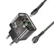 Адаптер сетевой HOCO Type-C to Lightning cable Dazzling dual-port N34 |1USB/1Type-C, 20W/3A, PD/QC|