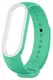 Ремешок UWatch Double Color Replacement Silicone Band For Xiaomi Mi Band 5/6/7 Mint/White Line