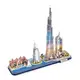 3D пазл CubicFun City Line с LED-подсветкой Дубай (L523h)