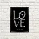 Постер в рамке Love you very much 15x21 см, A5 (MT5_20L006)