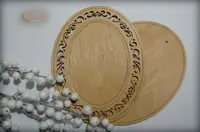 Рамка овальна з натягнутою канвою 18*23/17*12 ТМ Embroidery Craft ROd-004